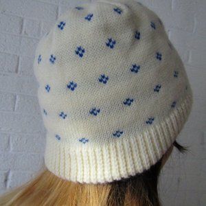 White vintage hat